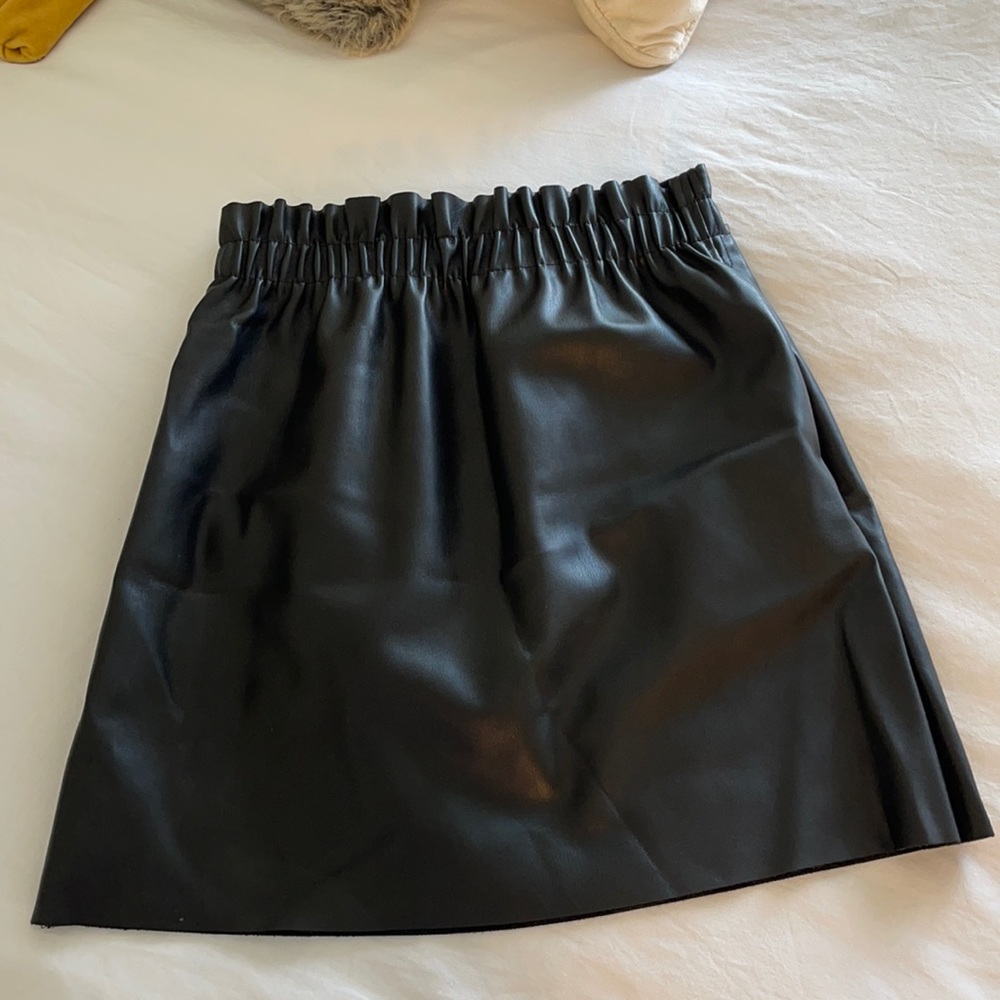 Zara leather skirt